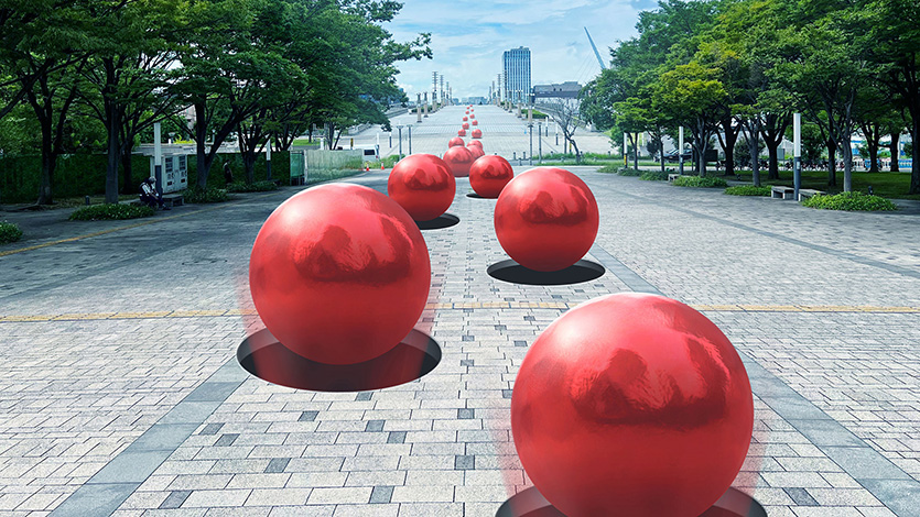 Dialogue with the city Circulation Balls XR